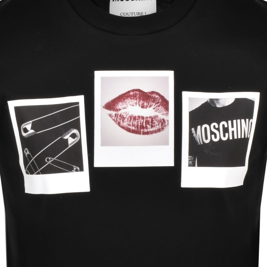 Moschino Black Cotton T shirt